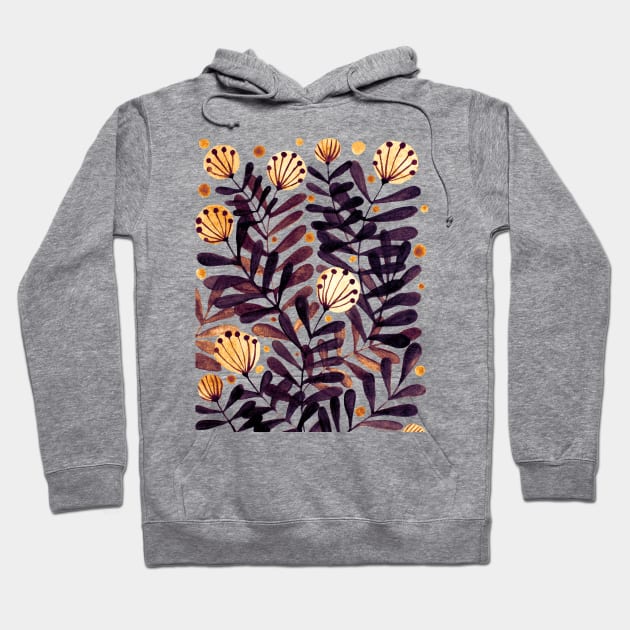 Flowers and foliage - late autumn Hoodie by wackapacka